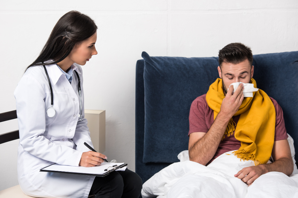 doctor with patient