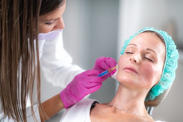 Anti-Aging Treatment. Hyaluronic injection