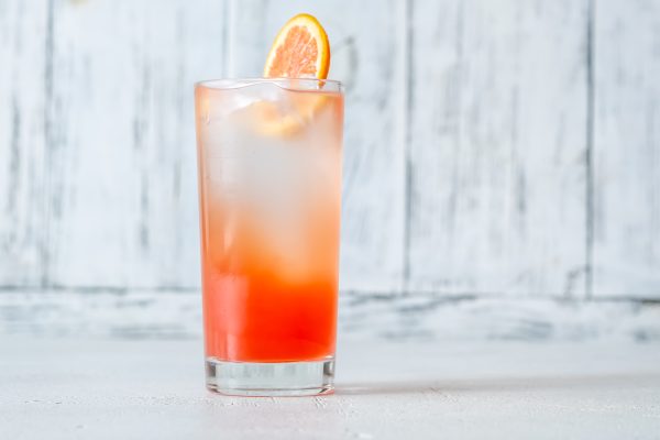 Make It Count Cocktail garnished with blood orange